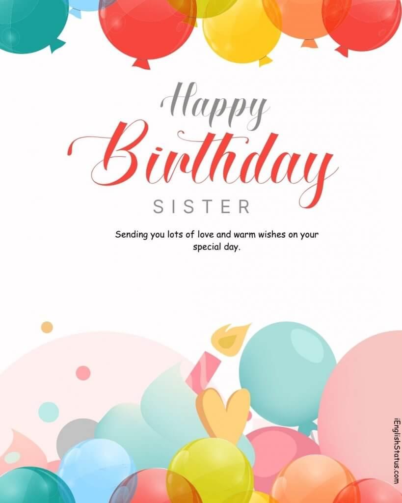 Birthday Wishes for Sister in English